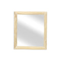 Natural Solid Wood Accent Mirror - 20-inch