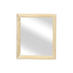 Natural Solid Wood Accent Mirror - 20-inch