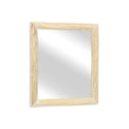 Natural Solid Wood Accent Mirror - 20-inch