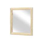 Natural Solid Wood Accent Mirror - 20-inch