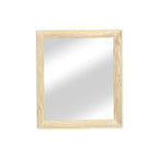 Natural Solid Wood Accent Mirror - 20-inch