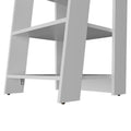 White Wood Bathroom Shelves - 17-inch