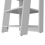 White Wood Bathroom Shelves - 17-inch