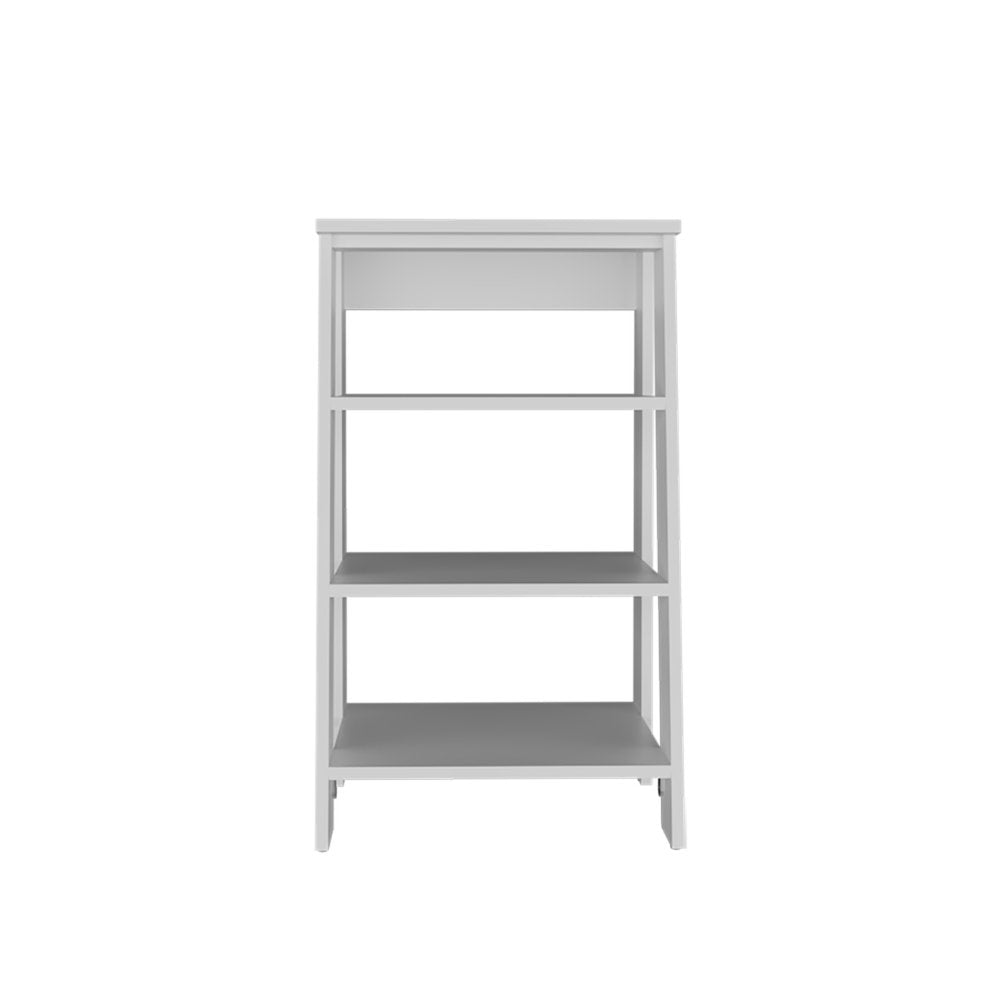 White Wood Bathroom Shelves - 17-inch