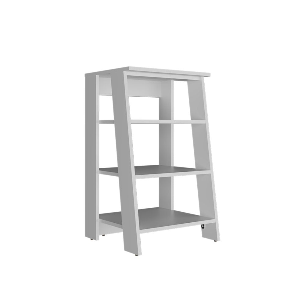 White Wood Bathroom Shelves - 17-inch