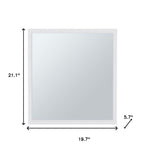 White Wood Floating Bathroom Vanity and Medicine Cabinet with Mirror - 20-inch