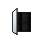 Black Wood Floating Bathroom Vanity - 20-inch
