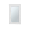 White Wood Floating Bathroom Vanity and Medicine Cabinet with Mirror - 15-inch