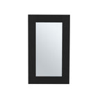 Black Wood Floating Bathroom Vanity - 15-inch