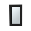 Black Wood Floating Bathroom Vanity - 15-inch