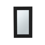 Black Wood Floating Bathroom Vanity - 15-inch