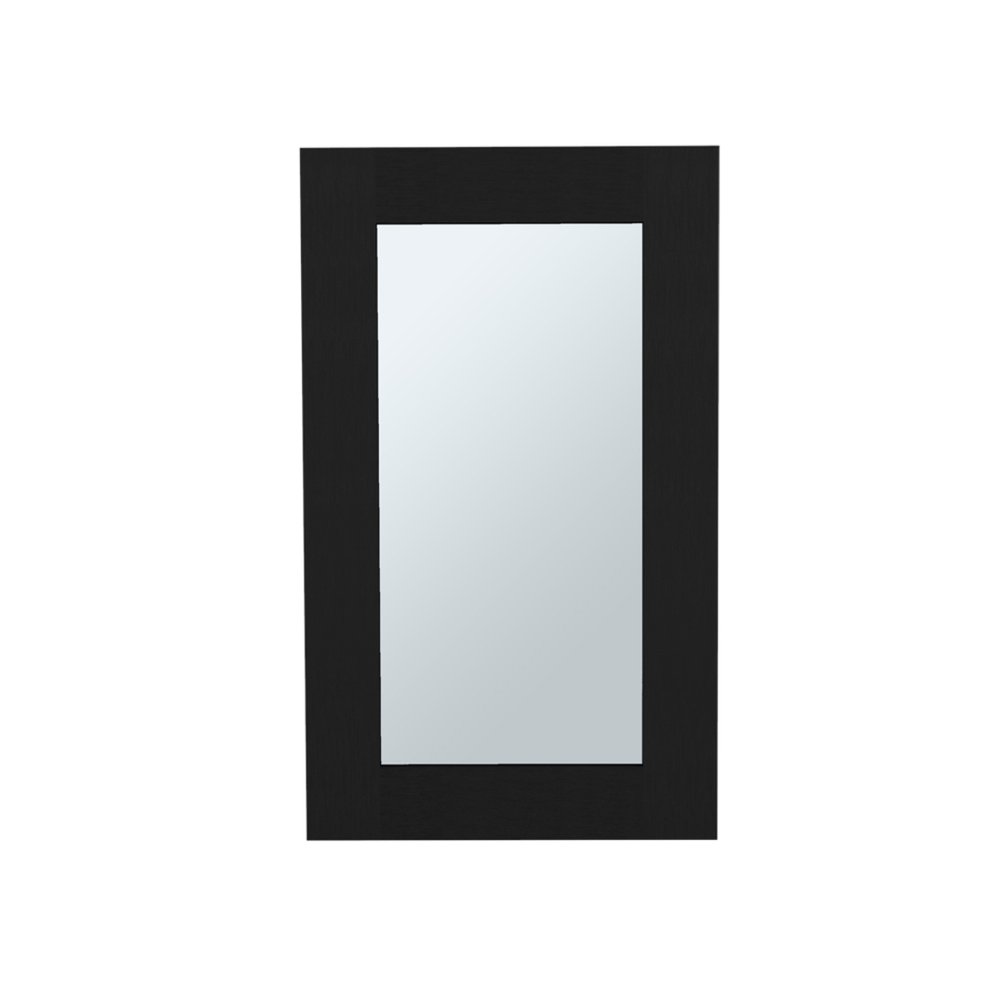 Black Wood Floating Bathroom Vanity - 15-inch