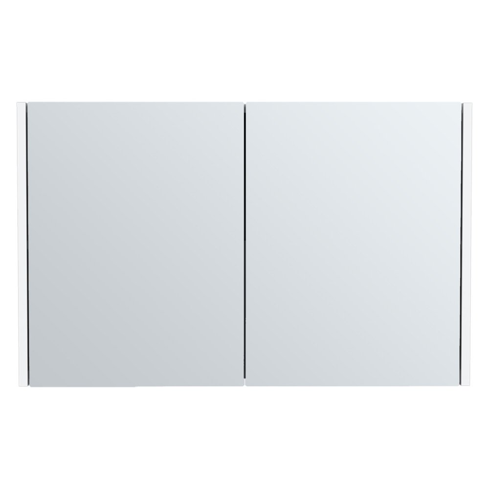 White Wood Wall Mounted Double Door Medicine Cabinet - 32-inch