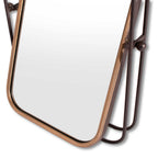 Black and Gold Metal Tilting Accent Mirror - 28-inch