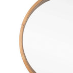 Bronze Round Metal Framed Accent Mirror - 30-inch