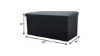Black Boucle Cube Storage Ottoman - 15-inch