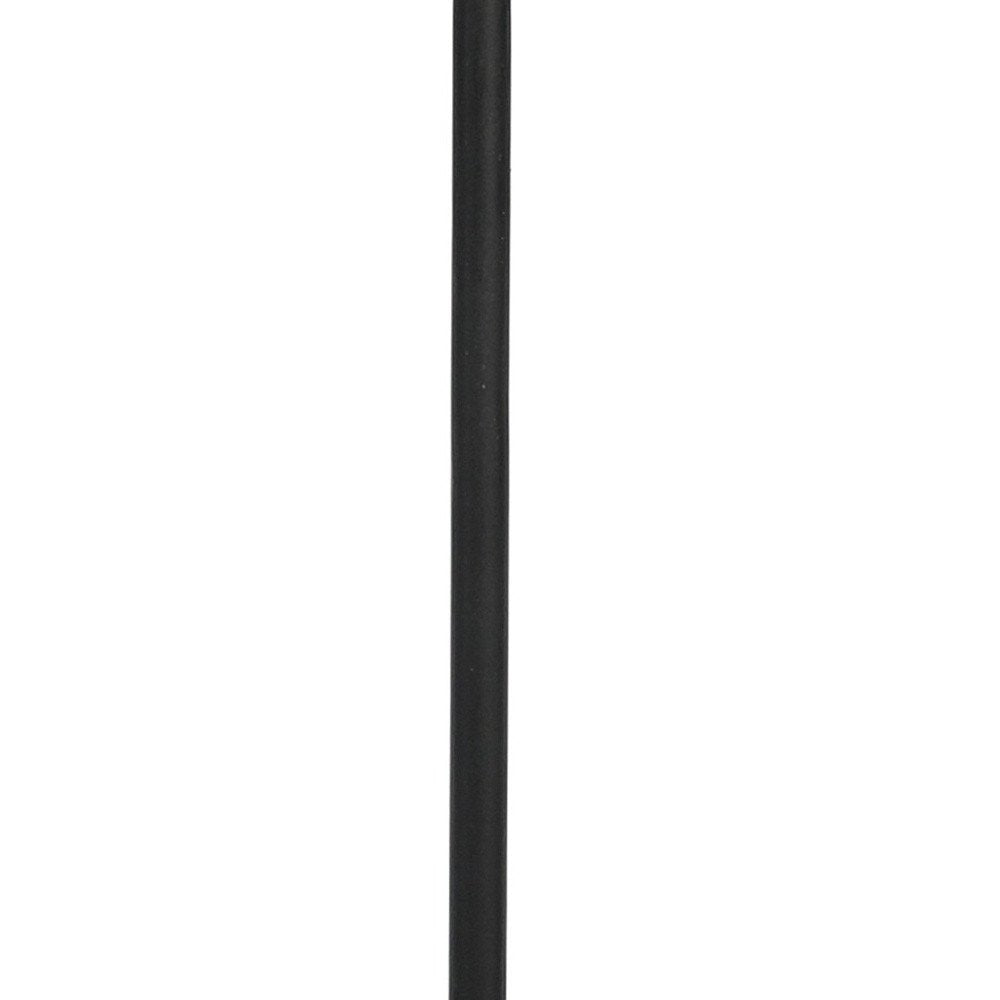 Antiqued Bronze and Black Distressed Iron Round End Table with Shelf - 22-inch