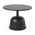 Black Iron and Metal Tray Table - 20-inch