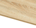 Natural and Black Wood and Metal Computer Desk - 47-inch