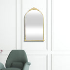 Gold Metal Arch Accent Mirror - 34-inch