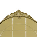 Gold Metal Arch Accent Mirror - 34-inch
