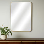 Gold Metal Accent Mirror - 30-inch