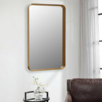 Gold Metal Accent Mirror - 30-inch