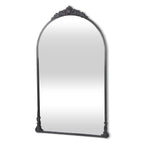 Black Metal Arch Accent Mirror - 34-inch