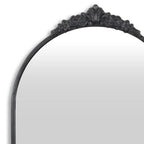 Black Metal Arch Accent Mirror - 34-inch
