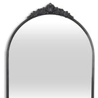 Black Metal Arch Accent Mirror - 34-inch