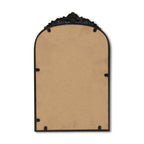 Black Metal Arch Accent Mirror - 16-inch