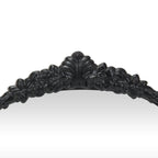 Black Metal Arch Accent Mirror - 16-inch