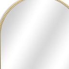 Gold Metal Beaded Arch Accent Mirror - 34-inch