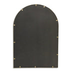 Gold Metal Beaded Arch Accent Mirror - 34-inch