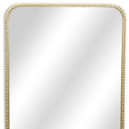 Gold Metal Beaded Accent Mirror - 32-inch