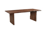 11 Piece Brown Solid Wood Dining Set with 10