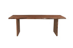 11 Piece Brown Solid Wood Dining Set with 10