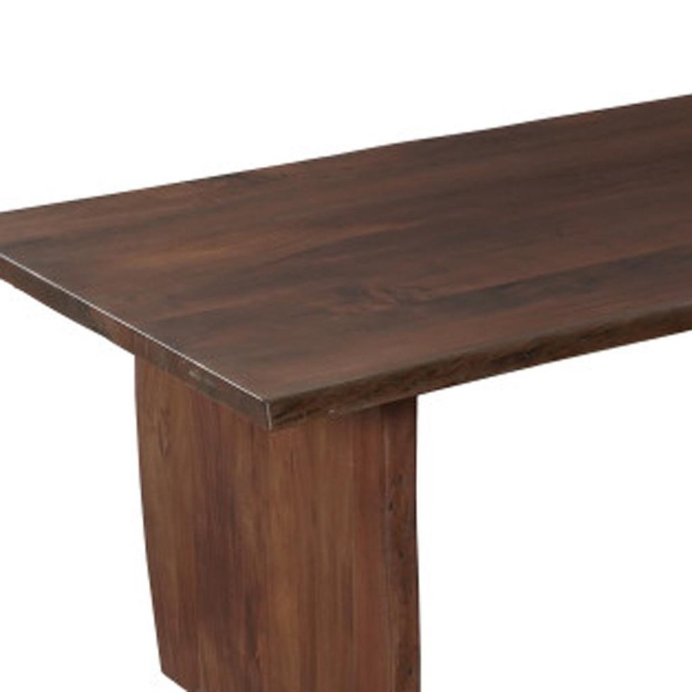 13 Piece Brown Solid Wood Dining Set with 12