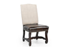 15 Piece Brown Solid Wood Dining Set with 14