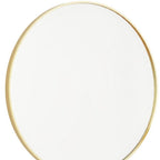 Gold Metal Round Framed Bathroom Vanity Mirror - 20-inch