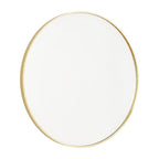 Gold Metal Round Framed Bathroom Vanity Mirror - 20-inch