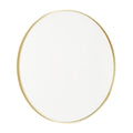 Gold Metal Round Framed Bathroom Vanity Mirror - 24-inch