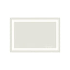 Clear Lighted Frameless Bathroom Vanity Mirror - 24-inch