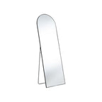 Black Metal Arch Freestanding and Wall Mount Framed Full Length Mirror - 63-inch