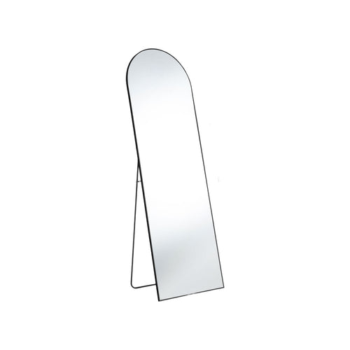 Black Metal Arch Freestanding and Wall Mount Framed Full Length Mirror - 63-inch