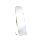 Gold Metal Arch Freestanding and Wall Mount Framed Full Length Mirror - 63-inch