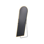 Gold Metal Arch Freestanding and Wall Mount Framed Full Length Mirror - 63-inch