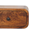 Chestnut Solid Wood One Drawer Floating Nightstand - 12-inch