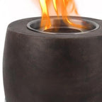 8000 Btu 7 Black Stainless Steel Bio-Ethanol Fuel Portable Round Fire Pit