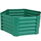 Green Steel Hexagon Planter Box - 16 X 41-inch